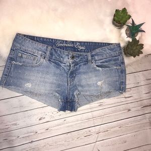 American Eagle Distressed Jean Shorts Size 8